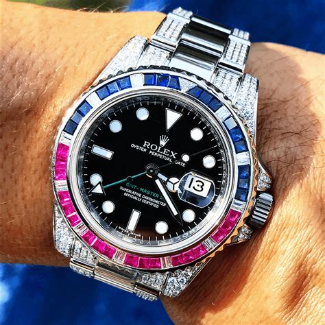 pepsi bezel rolex submariner|Rolex gmt Pepsi holes.